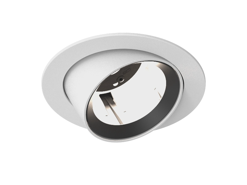 CENTRIQ ROUND ADJUSTABLE - Swivelling LED recessed spotlight round